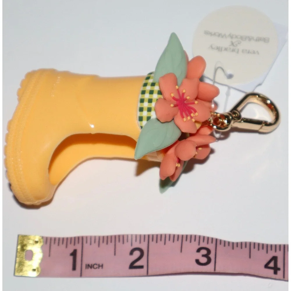 Vera Bradley x Bath & Body Works Yellow Rain Boot Flower PocketBac Holder NWT - Picture 8 of 9